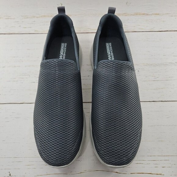 Skechers Go Walk Max Walking Shoes Mens 11 Gray Mesh Slip On Low Top - Picture 3 of 10